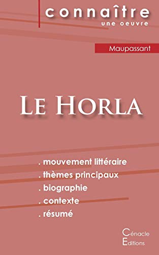 Fiche de lecture Le Horla de Maupassant (analyse littéraire de référence et résumé complet) von Les Editions Du Cenacle